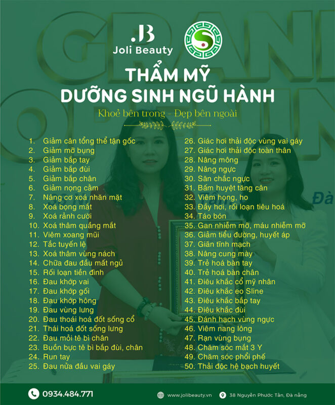 dịch vụ thẩm mỹ dưỡng sinh ngũ hành
