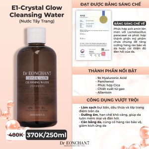 Crystal Glow Cleansing Water - Nước tẩy trang
