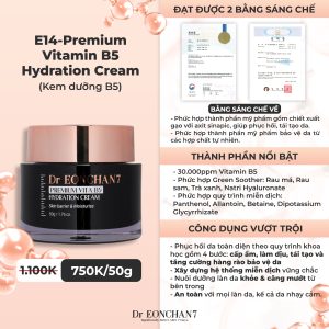 Premium Vitamin B5 Hydration Cream - Kem dưỡng phục hồi Vitamin B5