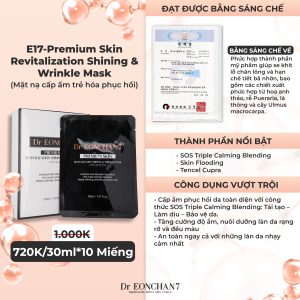 Premium Skin Revitalization Shining & Wrinkle Mask - Mặt nạ cấp ẩm trẻ hóa phục hồi